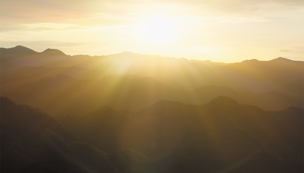 sunrise over mountains